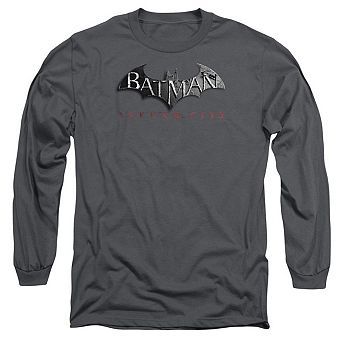 Batman Arkham City Logo Long Sleeve Adult T-shirt