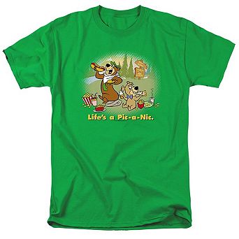 Yogi Bear Lifes A Pic A Nic Short Sleeve Adult T-shirt