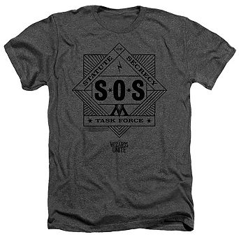 Harry Potter Wizards Unite Sos Task Force Adult Heather T-shirt