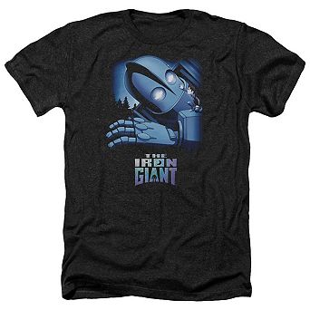Iron Giant Giant And Hogarth Adult Heather T-shirt