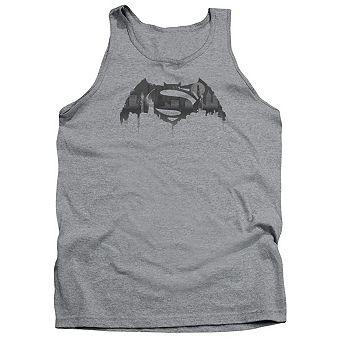 Batman V Superman Cityscape Logo Adult Tank Top