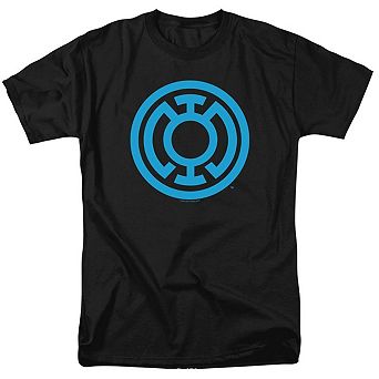 Green Lantern Lt Blue Emblem Short Sleeve Adult T-shirt
