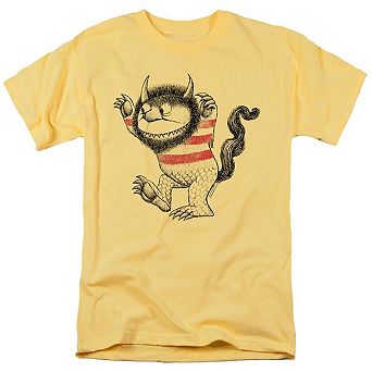 Where The Wild Things Are Line Art Short Sleeve Adult T-shirt