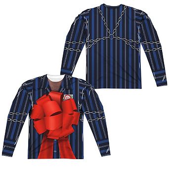 Christmas Vacation Frank Shirley Long Sleeve Adult Poly Crew T-shirt