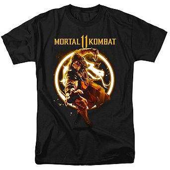 Mortal Kombat 11 Scorpion Flames Short Sleeve Adult T-shirt