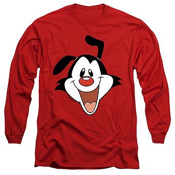 Animaniacs Yakko Head Long Sleeve Adult T-shirt