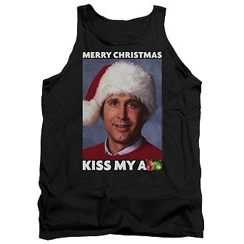 Christmas Vacation Merry Kiss Adult Tank Top