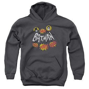 Batman Classic Tv Sound Effects Youth Pull Over Hoodie