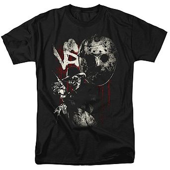 Freddy Vs Jason Scratches Short Sleeve Adult T-shirt