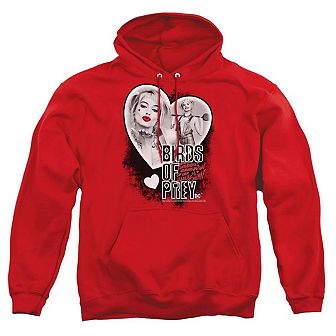 Birds Of Prey Heart Harley Adult Pull Over Hoodie