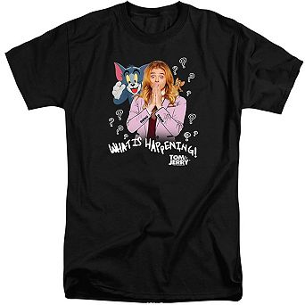 Tom And Jerry Movie What Is Happening Short Sleeve Adult Tall T-shirt