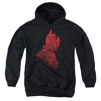 The Batman (2022) News Silhouette Youth Pull Over Hoodie