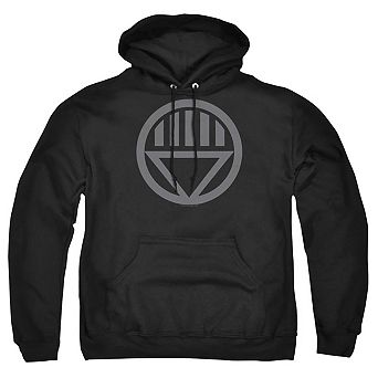 Green Lantern Grey Emblem Adult Pull Over Hoodie
