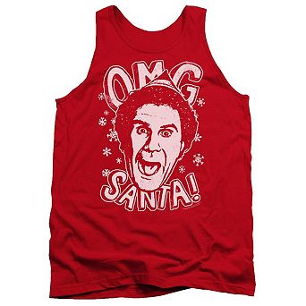 Elf Omg Santa Adult Tank Top