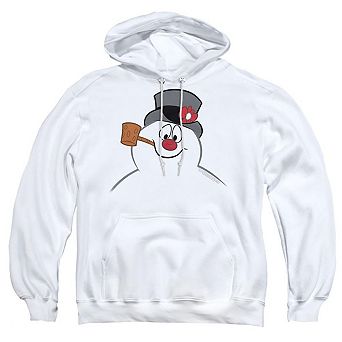 Frosty The Snowman Frosty Face Adult Pull Over Hoodie