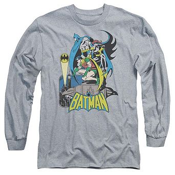 Dc Comics Batman Heroic Trio Long Sleeve Adult T-shirt