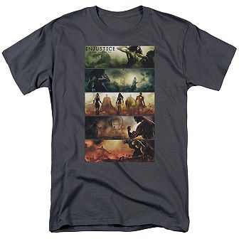 Injustice Gods Among Us Panels Short Sleeve Adult T-shirt