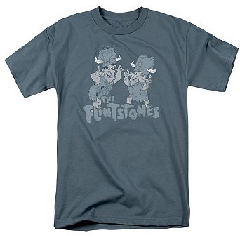 Flintstones Old Fred And Barney Short Sleeve Adult T-shirt