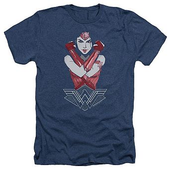 Wonder Woman Movie Amazon Adult Heather T-shirt