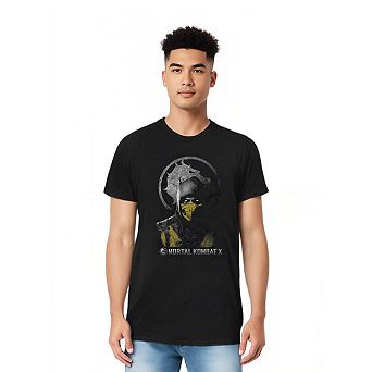 Mortal Kombat X Scorpion Bust Short Sleeve Adult T-shirt