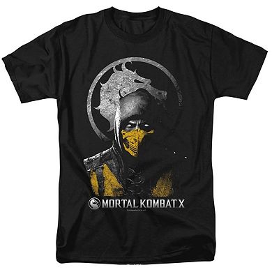Mortal Kombat X Scorpion Bust Short Sleeve Adult T-shirt
