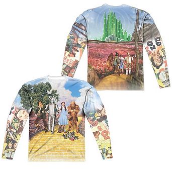 Wizard Of Oz On The Road Long Sleeve Adult Poly Crew T-shirt