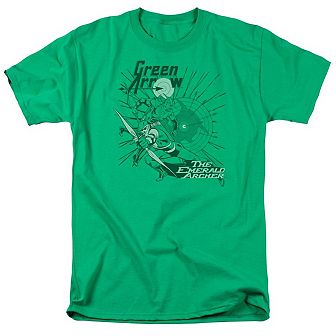Dc Comics Green Arrow The Emerald Archer Short Sleeve Adult T-shirt