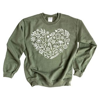 Christmas Heart Sweatshirt