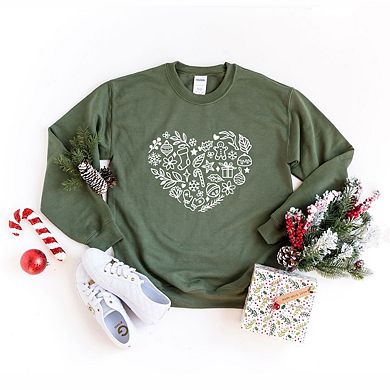 Christmas Heart Sweatshirt