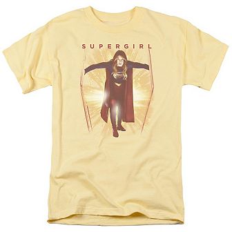 Supergirl Through The Door Short Sleeve Adult T-shirt