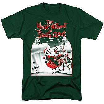 The Year Without A Santa Claus Santa Poster Short Sleeve Adult T-shirt