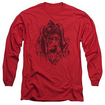Batman Arkham Knight Diamond Long Sleeve Adult T-shirt