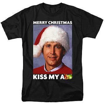 Christmas Vacation Merry Kiss Short Sleeve Adult T-shirt