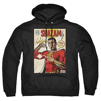 Shazam! Fury Of The Gods Shazam Comic Cover Adult Pull Over Hoodie