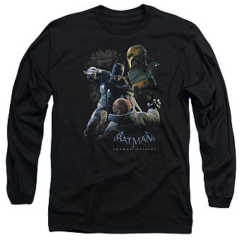 Batman Arkham Origins Punch Long Sleeve Adult T-shirt