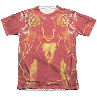 Shazam Movie Whats Inside Sub Sleeve T-shirt