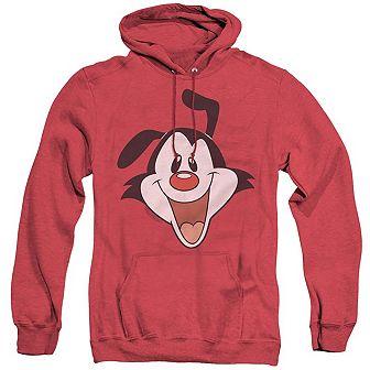Animaniacs Yakko Head Adult Heather Hoodie