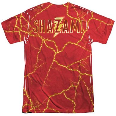 Shazam Movie Whats Inside Sub Short Sleeve Adult Poly Crew T-shirt