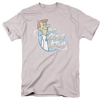 Jetsons Meet George Jetson Short Sleeve Adult T-shirt