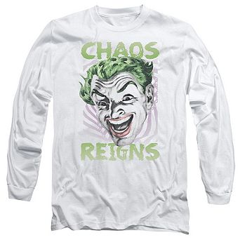 Batman Classic Tv Chaos Reigns Long Sleeve Adult T-shirt