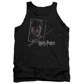 Harry Potter Harrys Wand Portrait Adult Tank Top