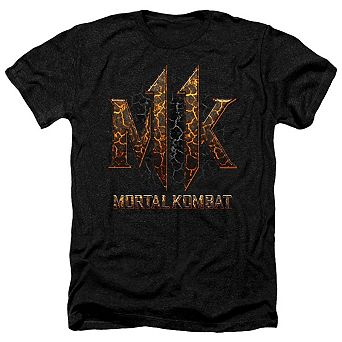 Mortal Kombat 11 Mk11 Lava Adult Heather T-shirt