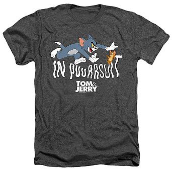 Tom And Jerry Movie In Pursuit Adult Heather T-shirt