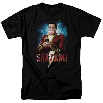 Shazam Movie Blowing Up Short Sleeve Adult T-shirt