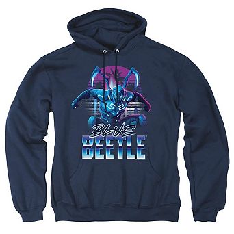 Blue Beetle City Protector Adult Pull Over Hoodie