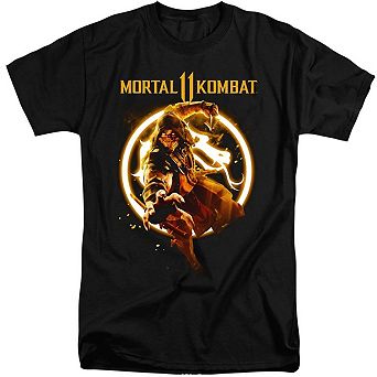 Mortal Kombat 11 Scorpion Flames Short Sleeve Adult Tall T-shirt
