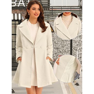 Elegant Overcoat For Women's Shawl Collar Single Winter Belted Long Coat