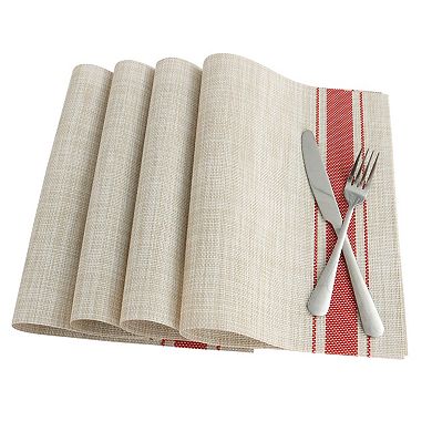 Woven Placemats Heat Resistant Anti-slip Place Mats