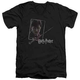 Harry Potter Harrys Wand Portrait Short Sleeve T-shirt