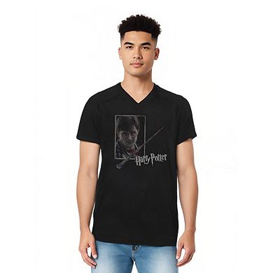 Harry Potter Harrys Wand Portrait Short Sleeve T-shirt